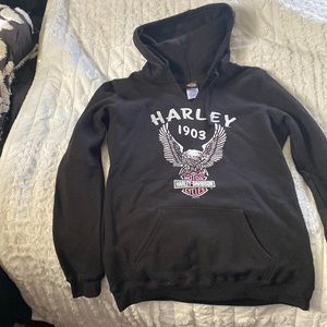New Harley Davidson sweat shirt hooded.